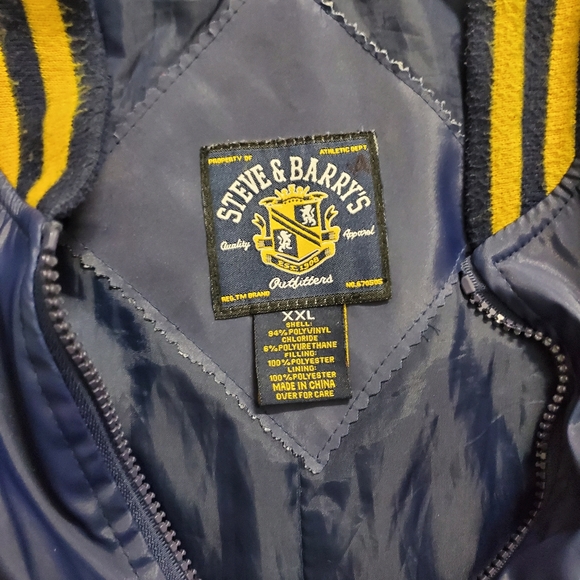 Vintage MICHIGAN WOLVERINES Jacket Coat STEVE & BARRY’s Collegiate - Picture 13 of 13